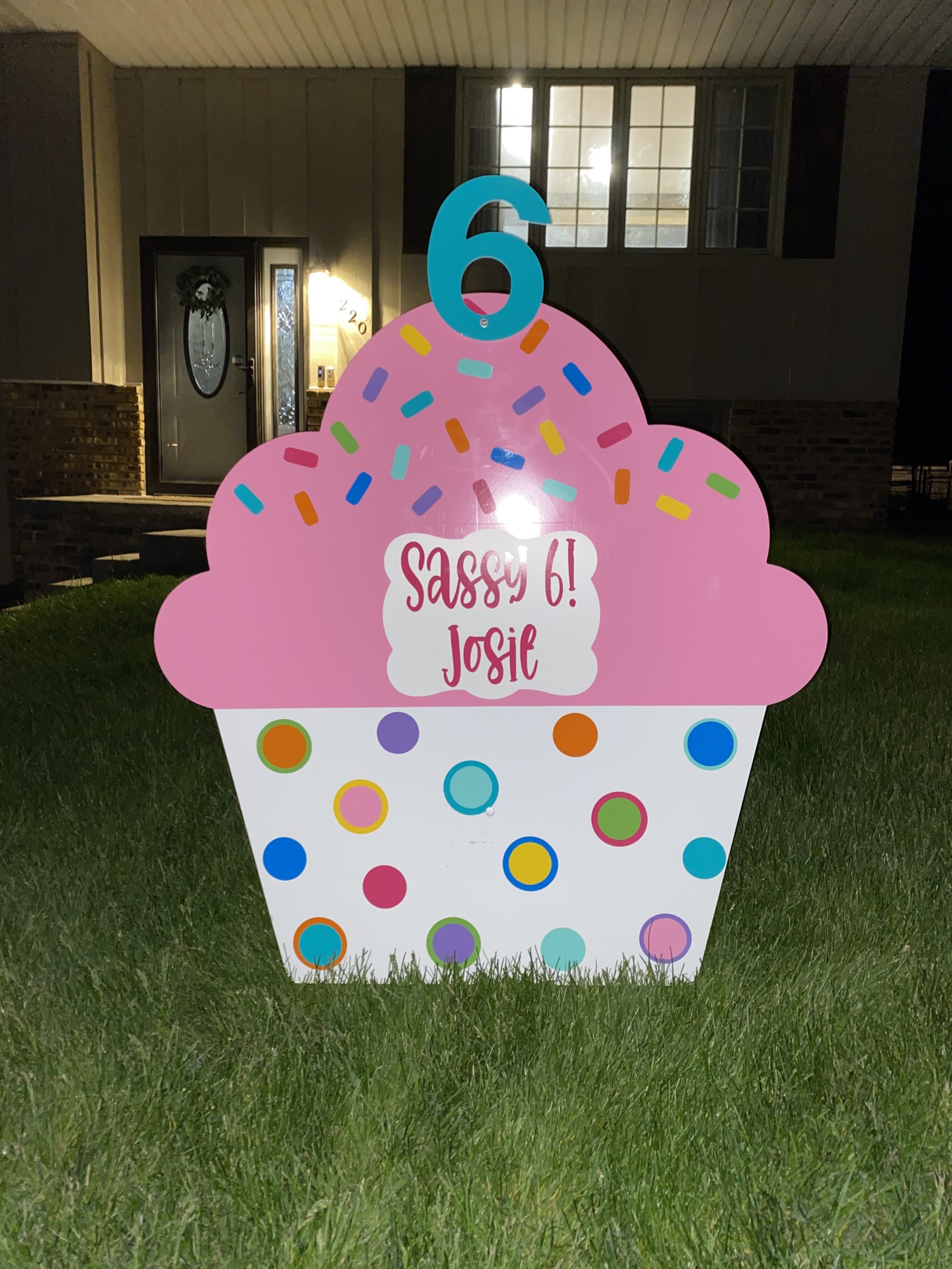 Custom Birthday Celebration Yard Decoration – Dunlap, IL